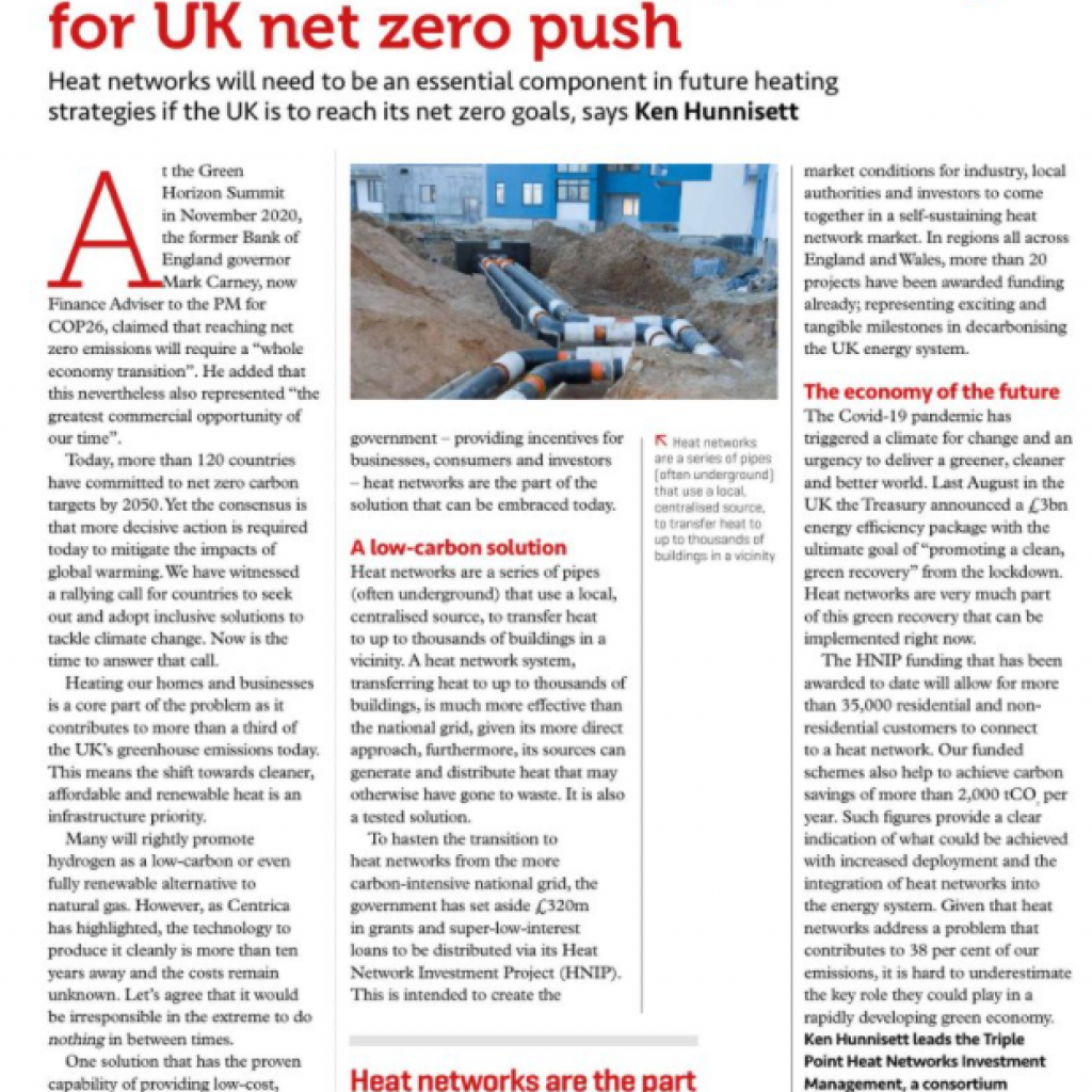 Heating must be central to reach net zero targets – and heat networks can realise this ambition