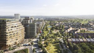 Aerial view of Brent Cross Town